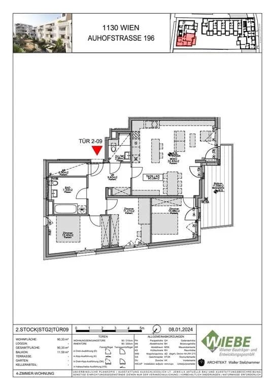 4-Zimmer-Wohnung kaufen in Wien – 90,33 m², € 848.700 – Bild 11 von 11