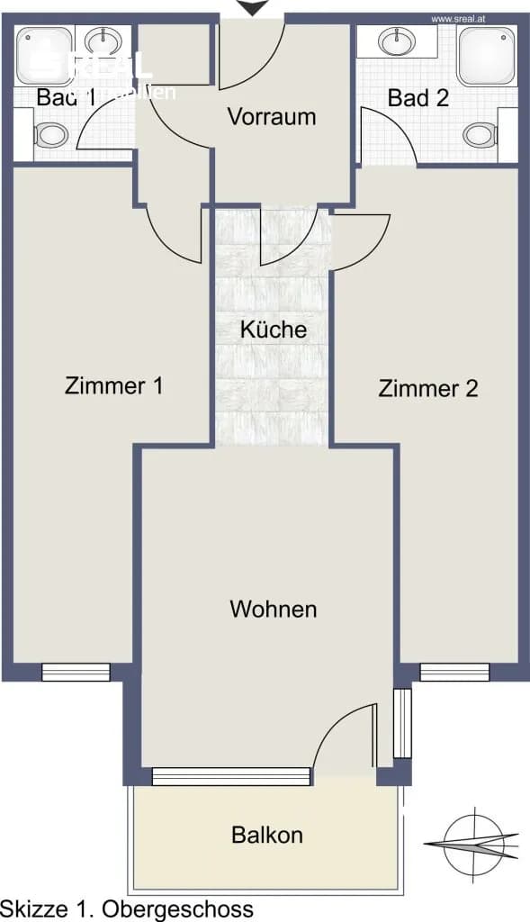 Immobilie kaufen in Sankt Johann im Pongau – 74,89 m², € 330.000 – Bild 7 von 7