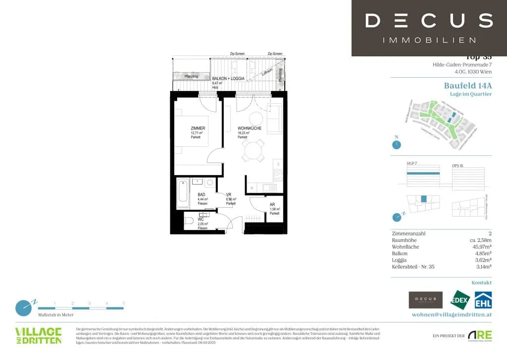 Immobilie kaufen in Wien – 45,97 m², € 359.100 – Bild 11 von 11