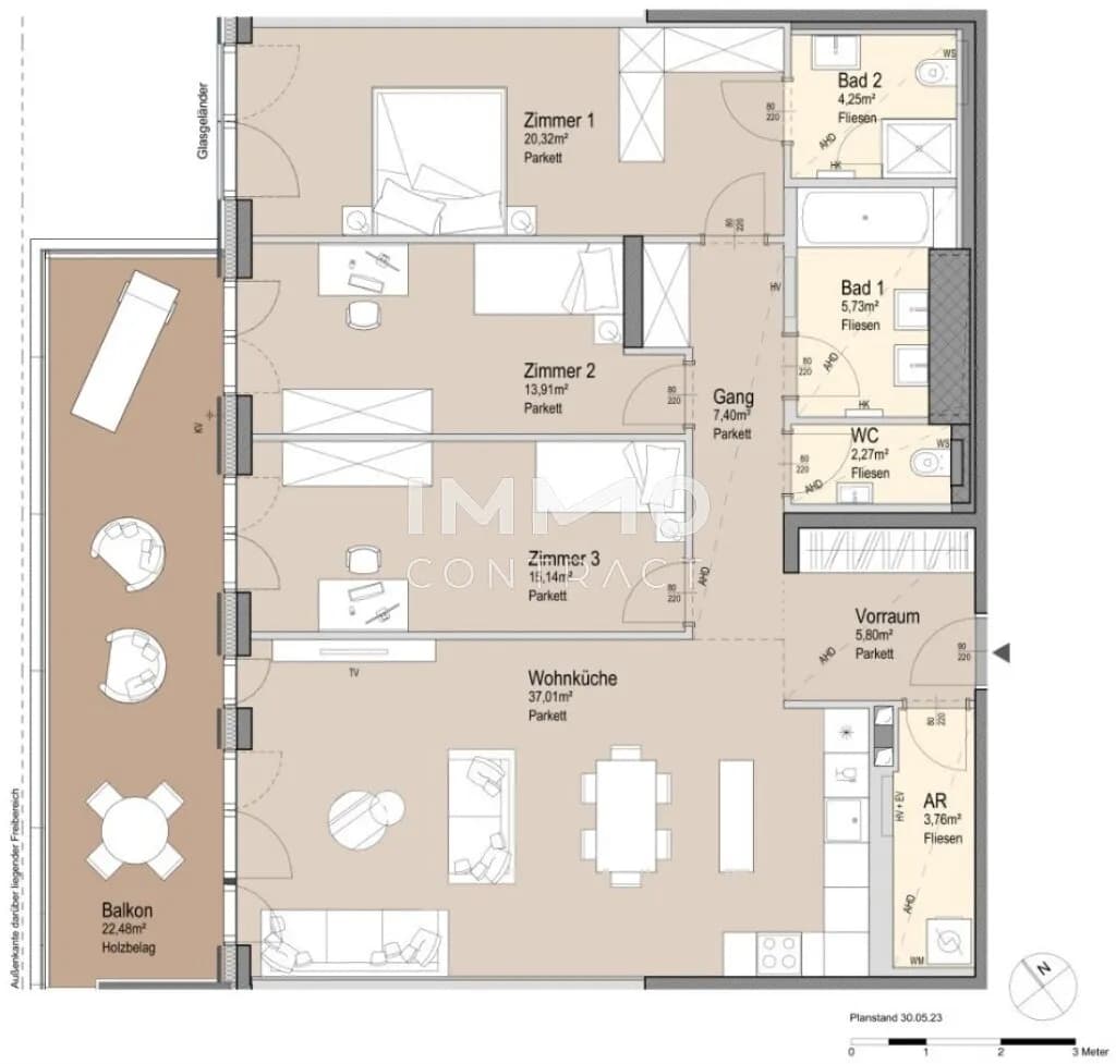 4-Zimmer-Wohnung kaufen in Wien – 115,59 m², € 1.644.000 – Bild 17 von 17