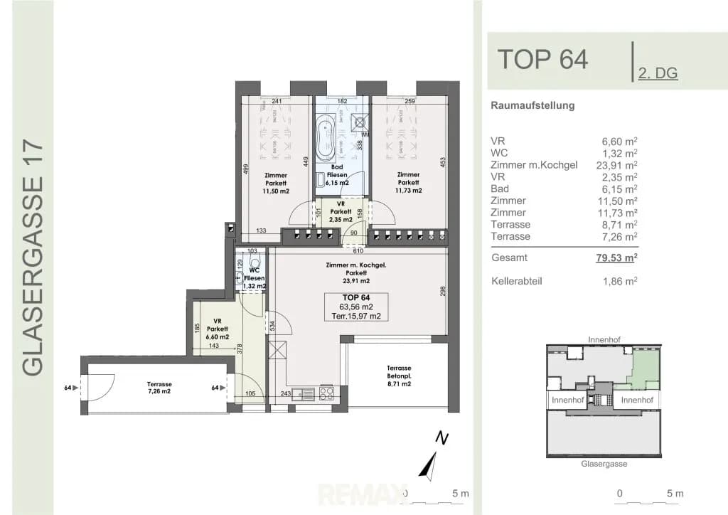 3-Zimmer-Wohnung kaufen in Wien – 80 m², € 593.000 – Bild 17 von 17