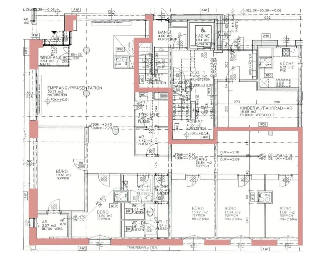 6-Zimmer-Gewerbeimmobilie mieten in Wien – 185 m², € 2.338 – Bild 12 von 12