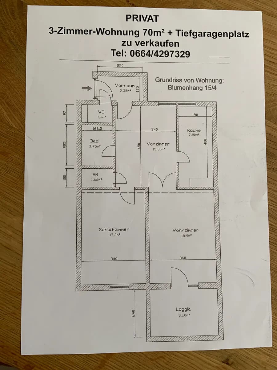 3-Zimmer-Wohnung kaufen in Graz – 69 m², € 310.000