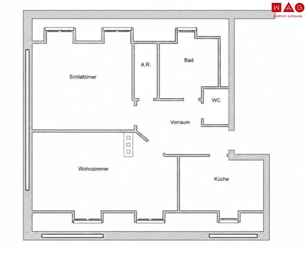 2-Zimmer-Wohnung mieten in Leoben – 56,78 m², € 460 – Bild 10 von 10