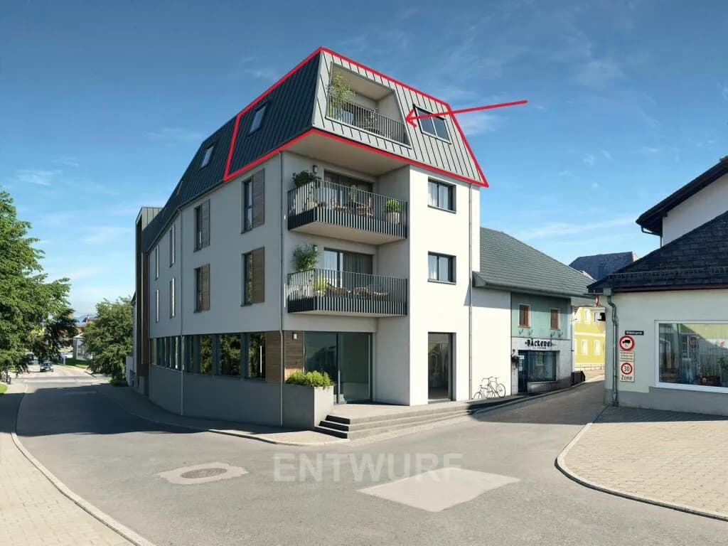 2-Zimmer-Wohnung kaufen in Vöcklabruck – 51,5 m², € 270.000 – Bild 1 von 7