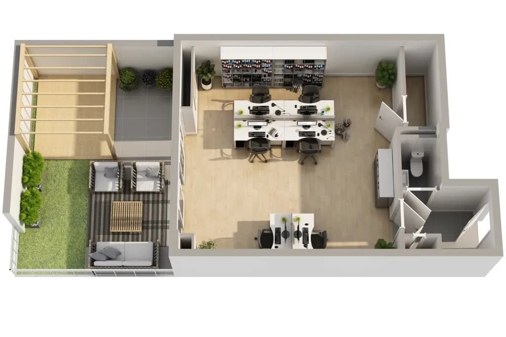 1-Zimmer-Gewerbeimmobilie kaufen in Wien – 44 m², € 279.000 – Bild 3 von 4
