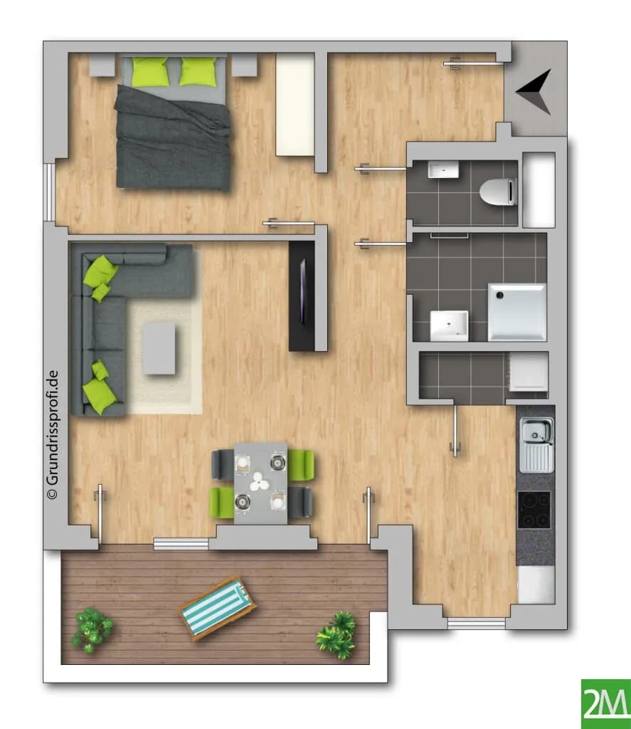 2-Zimmer-Wohnung kaufen in Wien – 52,36 m², € 341.040 – Bild 11 von 13