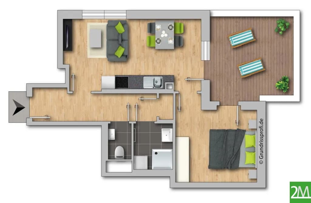 2-Zimmer-Wohnung kaufen in Wien – 43,64 m², € 284.200 – Bild 11 von 13