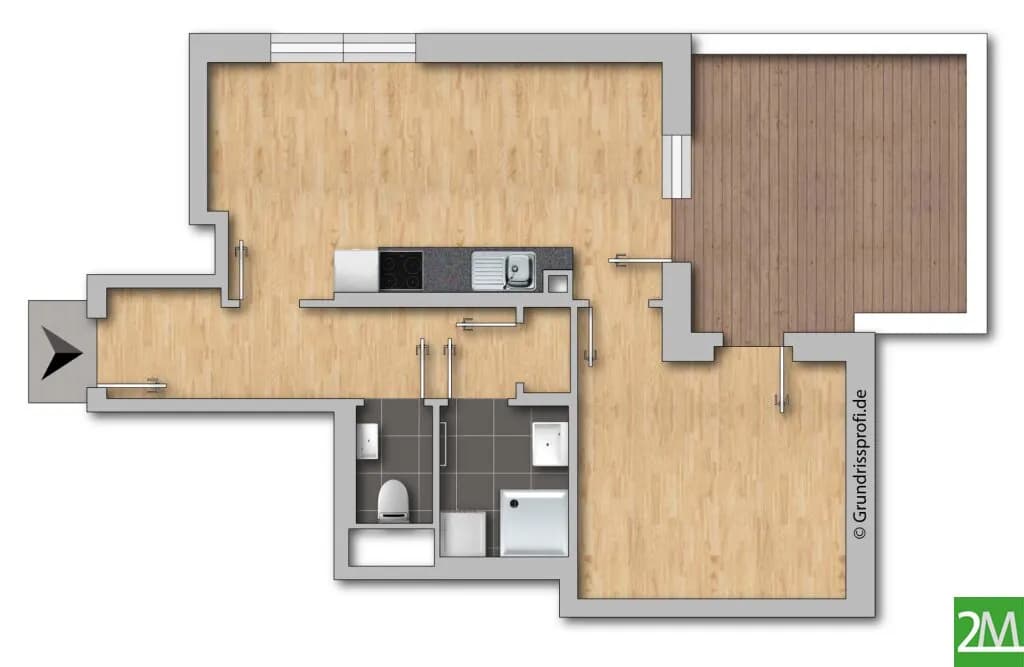 2-Zimmer-Wohnung kaufen in Wien – 43,64 m², € 284.200 – Bild 12 von 13