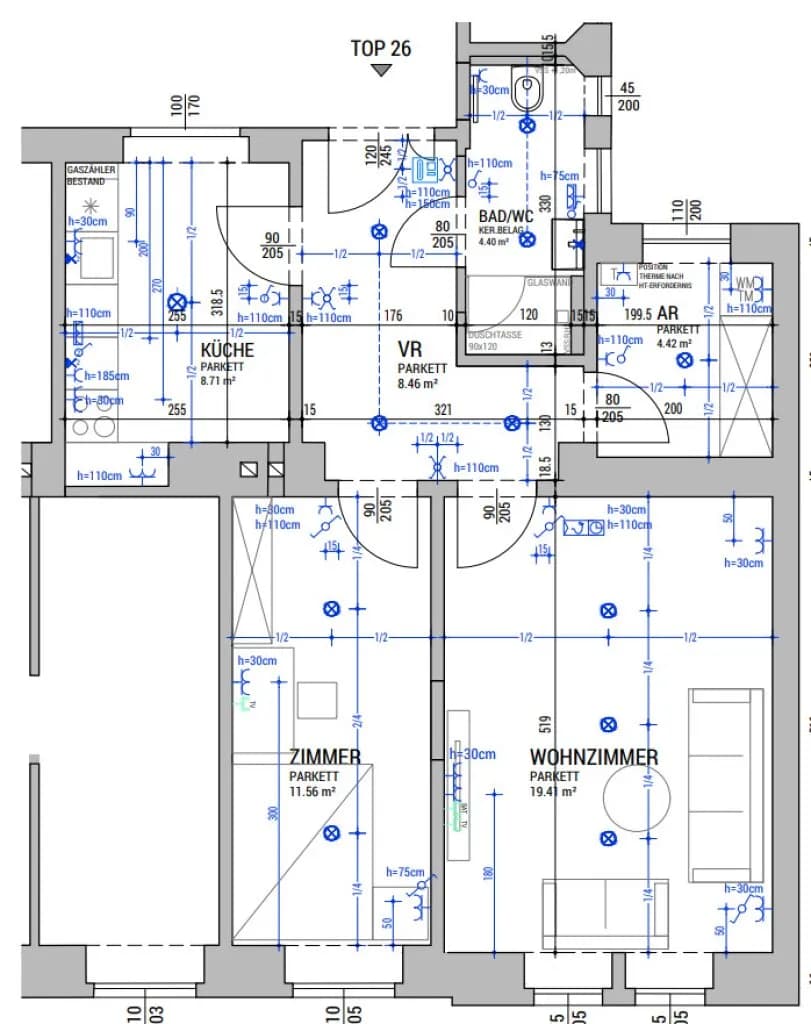 2-Zimmer-Wohnung kaufen in Wien – 56,15 m², € 299.000 – Bild 10 von 10