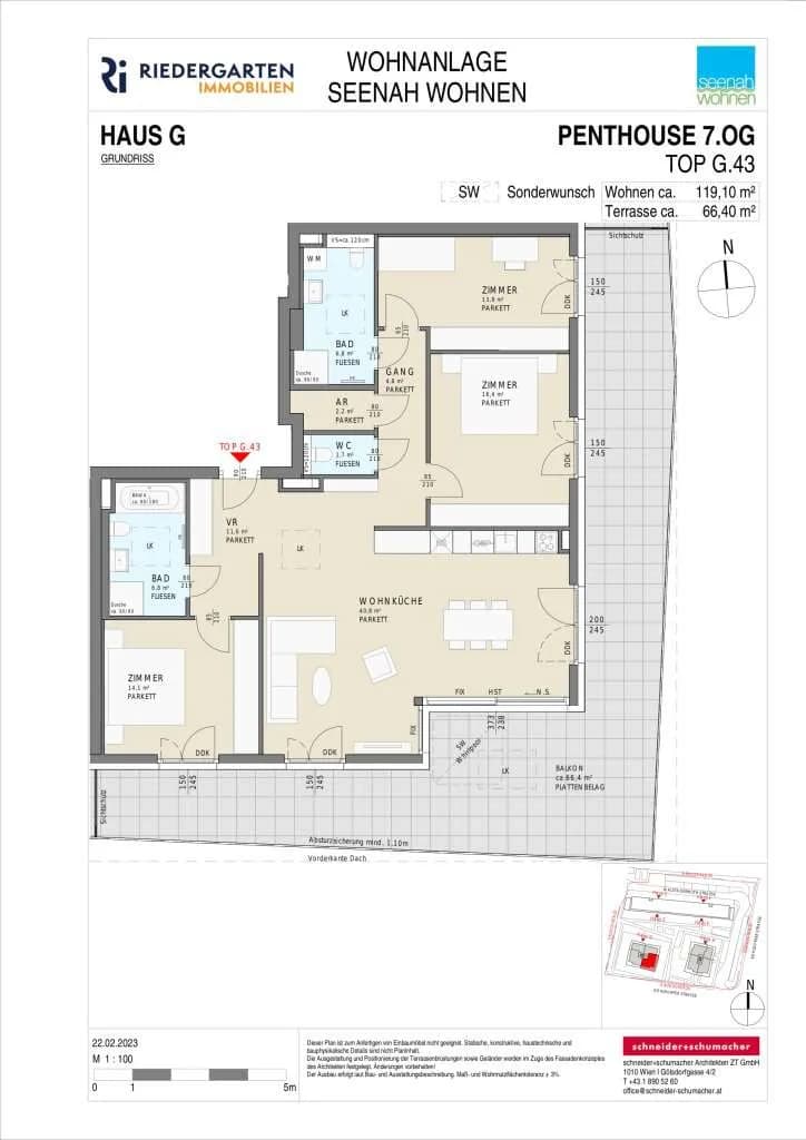 4-Zimmer-Wohnung kaufen in Klagenfurt – 119,3 m², € 859.000 – Bild 7 von 7
