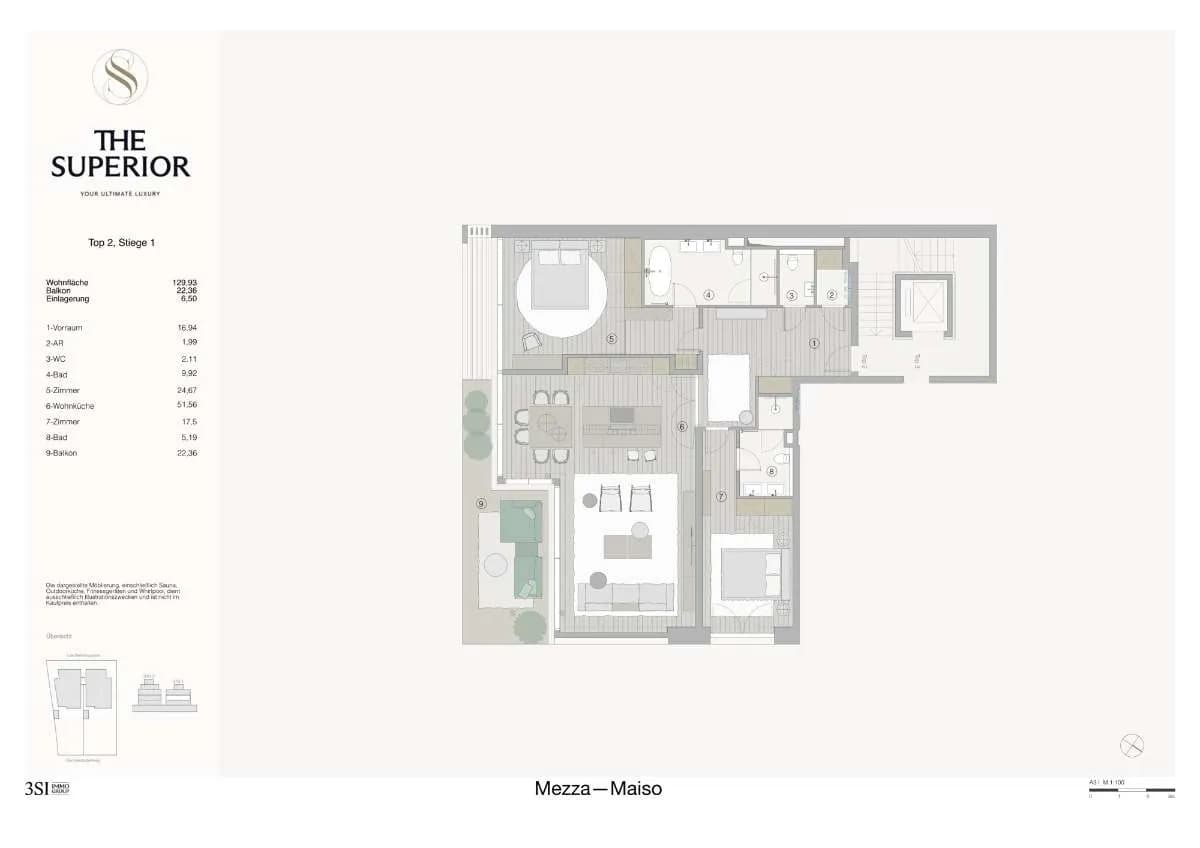 3-Zimmer-Wohnung kaufen in Wien – 129,93 m², € 1.699.000 – Bild 7 von 7