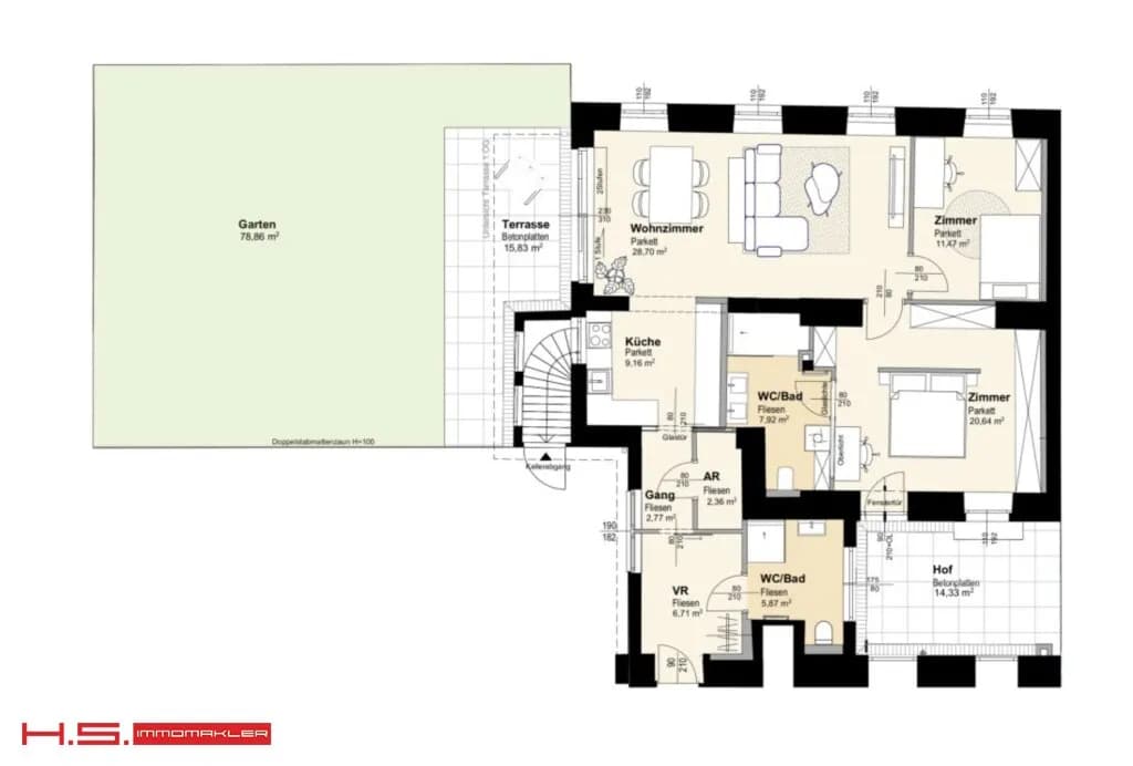 3-Zimmer-Wohnung kaufen in Wien – 97 m², € 845.000 – Bild 19 von 19