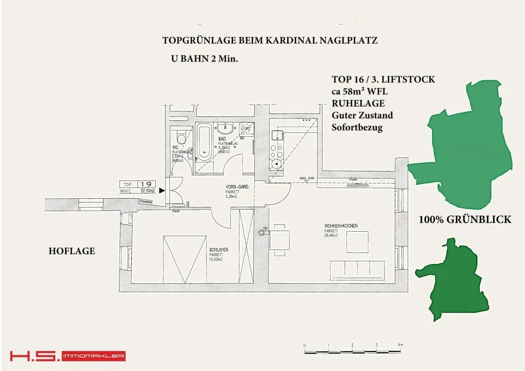 2-Zimmer-Wohnung kaufen in Wien – 58 m², € 374.000 – Bild 14 von 14