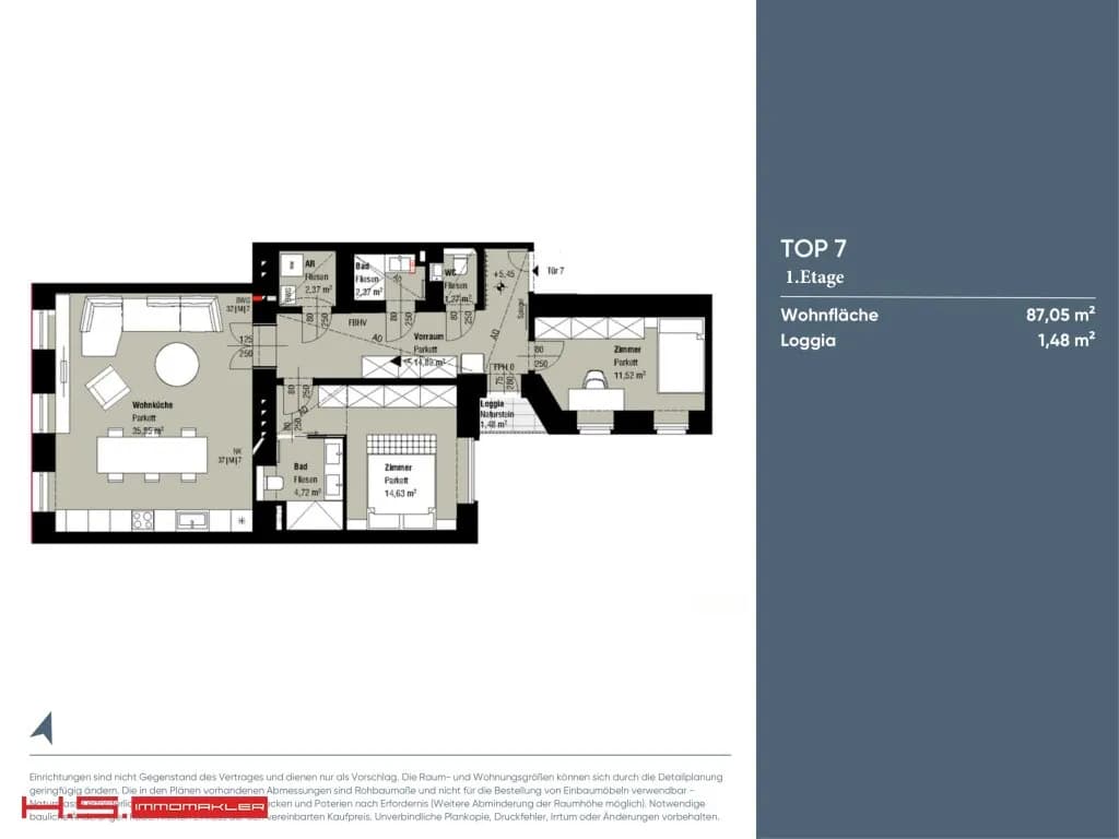 3-Zimmer-Wohnung kaufen in Wien – 87 m², € 899.000 – Bild 18 von 19