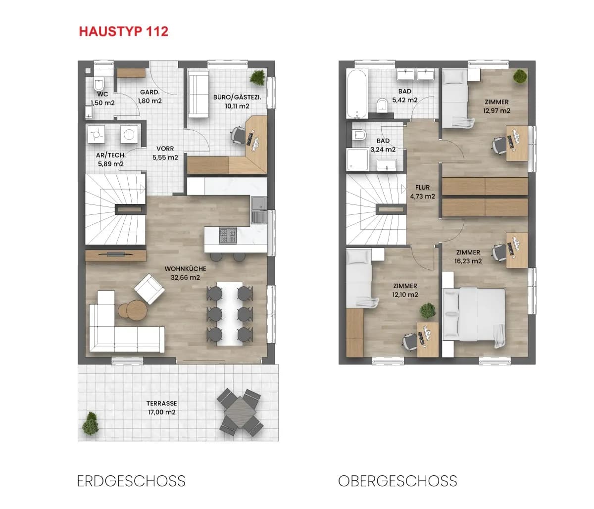 5-Zimmer-Haus kaufen in Mödling – 112,2 m², € 424.000 – Bild 11 von 12