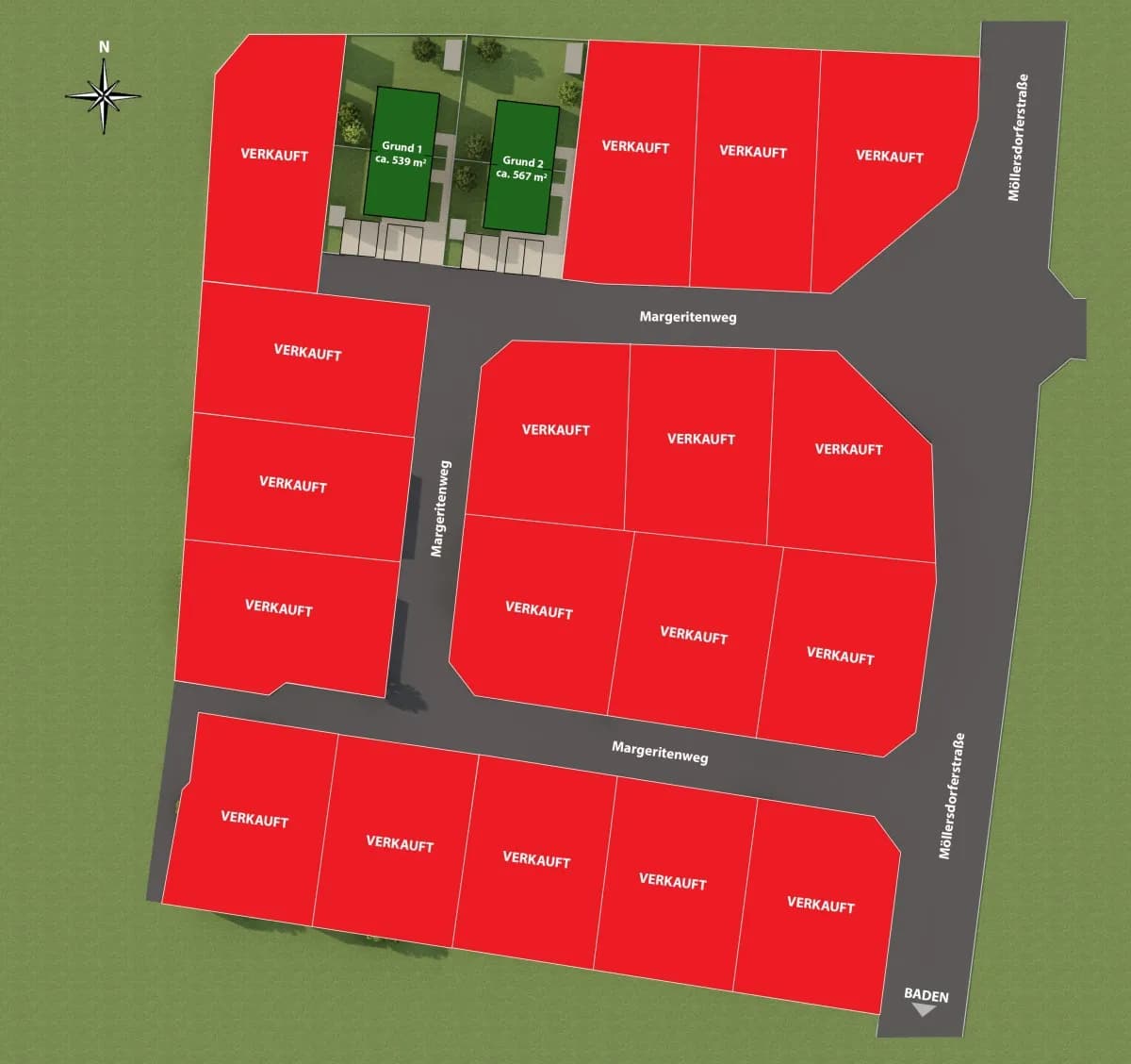 Grundstück kaufen in Baden – 539 m², € 120.000 – Bild 3 von 9
