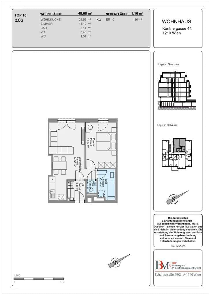 2-Zimmer-Wohnung kaufen in Wien – 48,74 m², € 235.000 – Bild 18 von 18