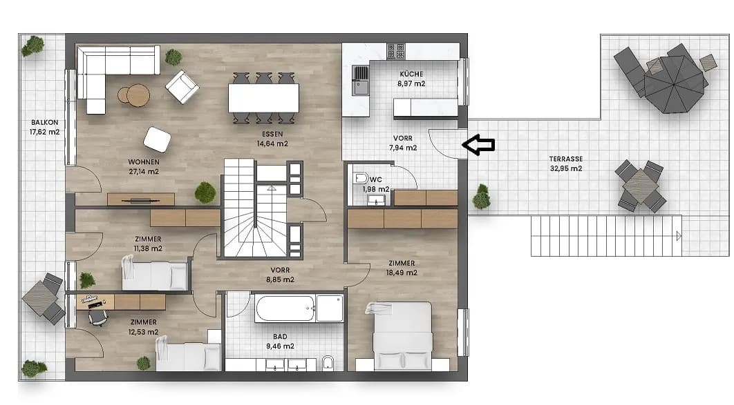 4-Zimmer-Wohnung kaufen in Mödling – 134,31 m², € 599.000 – Bild 9 von 15