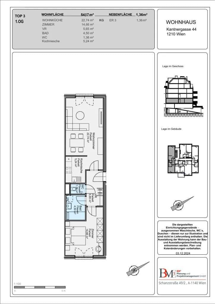 2-Zimmer-Wohnung kaufen in Wien – 52,98 m², € 265.000 – Bild 22 von 22