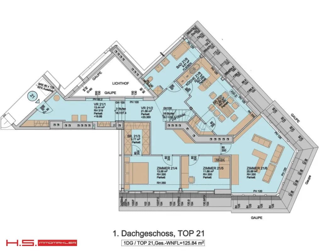 5-Zimmer-Wohnung kaufen in Wien – 210 m², € 1.250.000 – Bild 17 von 18