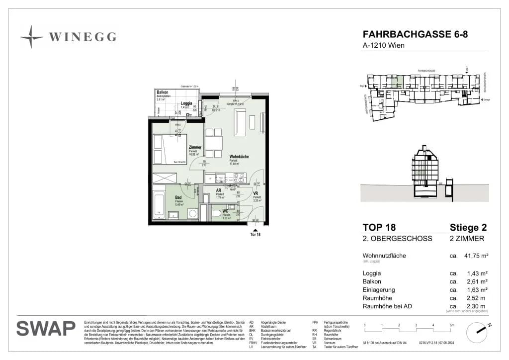 2-Zimmer-Wohnung kaufen in Wien – 41,75 m², € 295.800 – Bild 25 von 25