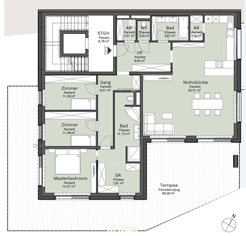4-Zimmer-Wohnung kaufen in Gmunden – 139 m², € 1.660.000 – Bild 9 von 9