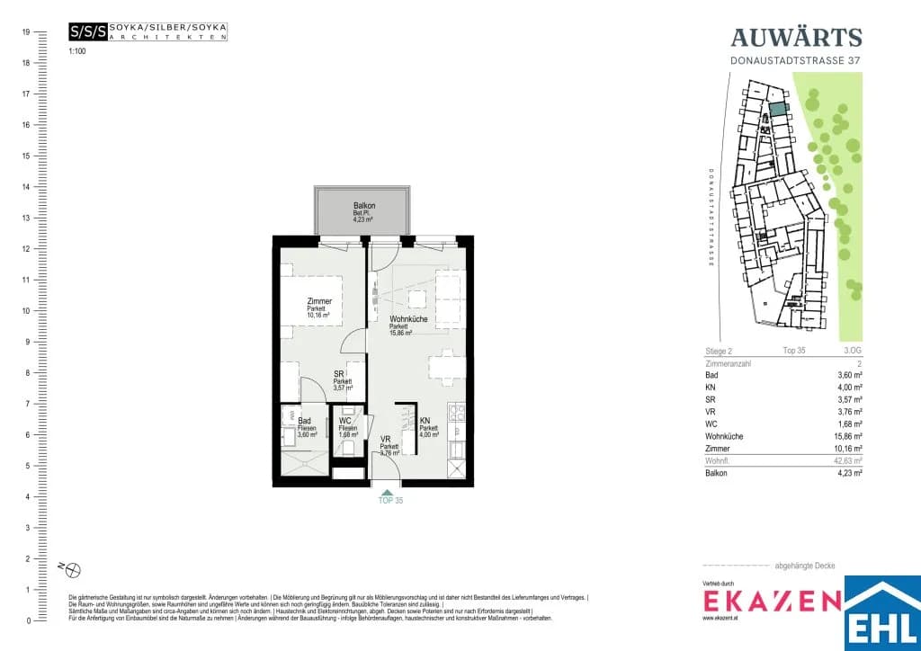 2-Zimmer-Wohnung mieten in Wien – 42,63 m², € 1.111 – Bild 20 von 20