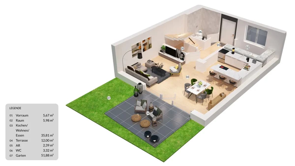 4-Zimmer-Haus kaufen in Klagenfurt Land – 103,59 m², € 299.900 – Bild 6 von 9