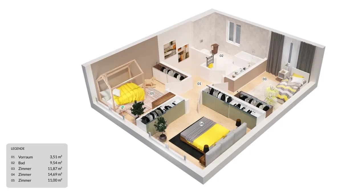 4-Zimmer-Haus kaufen in Klagenfurt Land – 103,59 m², € 299.900 – Bild 7 von 9