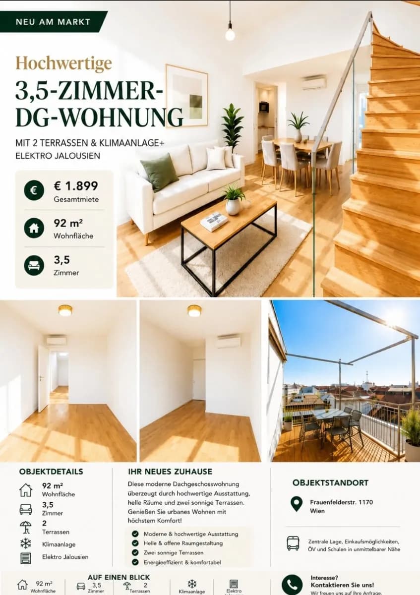 5-Zimmer-Wohnung mieten in Wien – 92 m², € 1.895 – Bild 2 von 29
