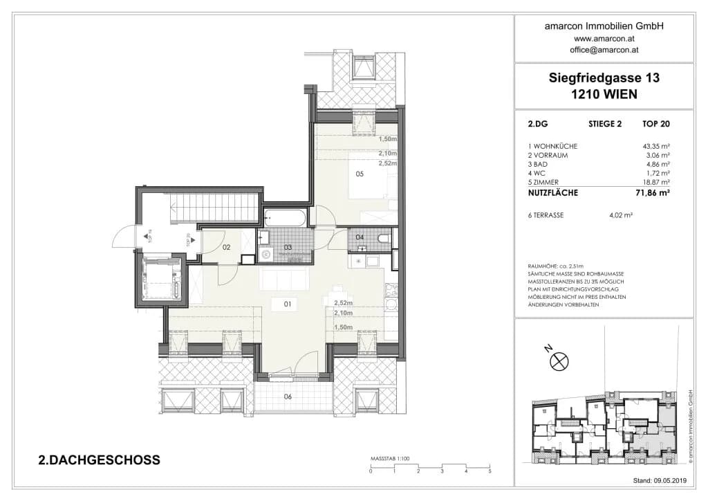 2-Zimmer-Wohnung kaufen in Wien – 71,86 m², € 325.000 – Bild 13 von 13