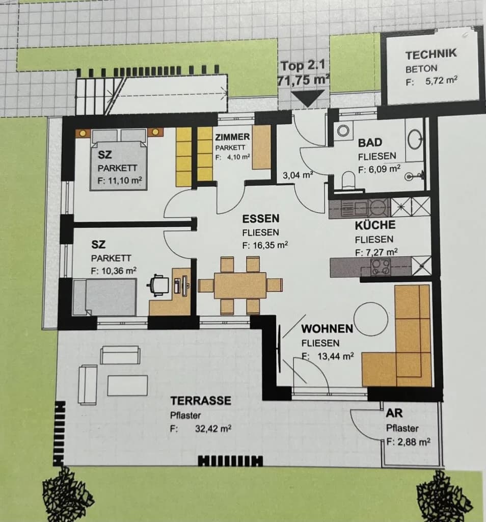 3-Zimmer-Wohnung kaufen in Graz – 71,75 m², € 357.990 – Bild 6 von 6