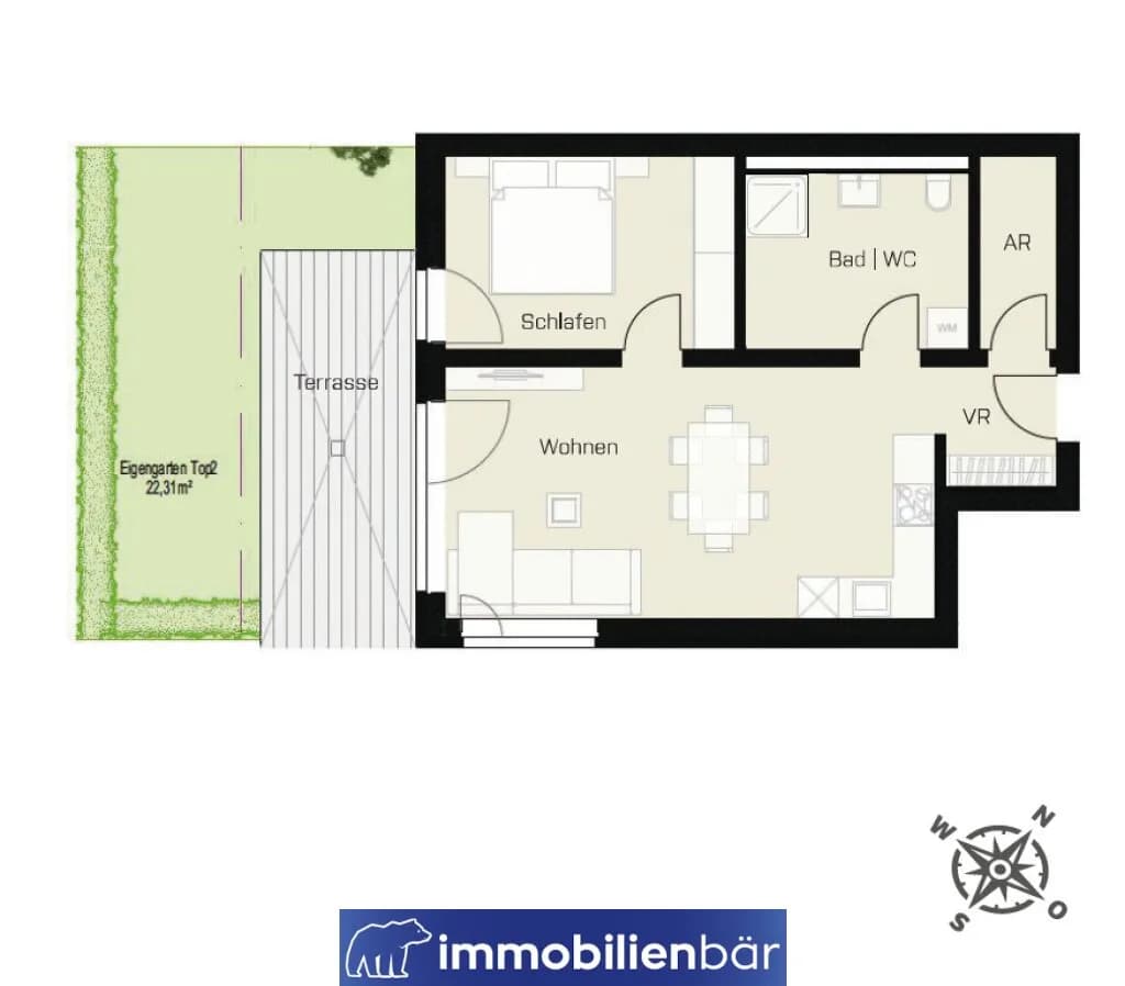 2-Zimmer-Wohnung kaufen in Grieskirchen – 51,98 m², € 207.600 – Bild 11 von 11