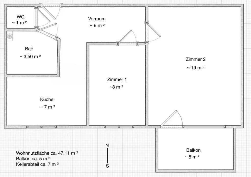 2-Zimmer-Wohnung kaufen in Wien – 47,15 m², € 215.000 – Bild 13 von 13