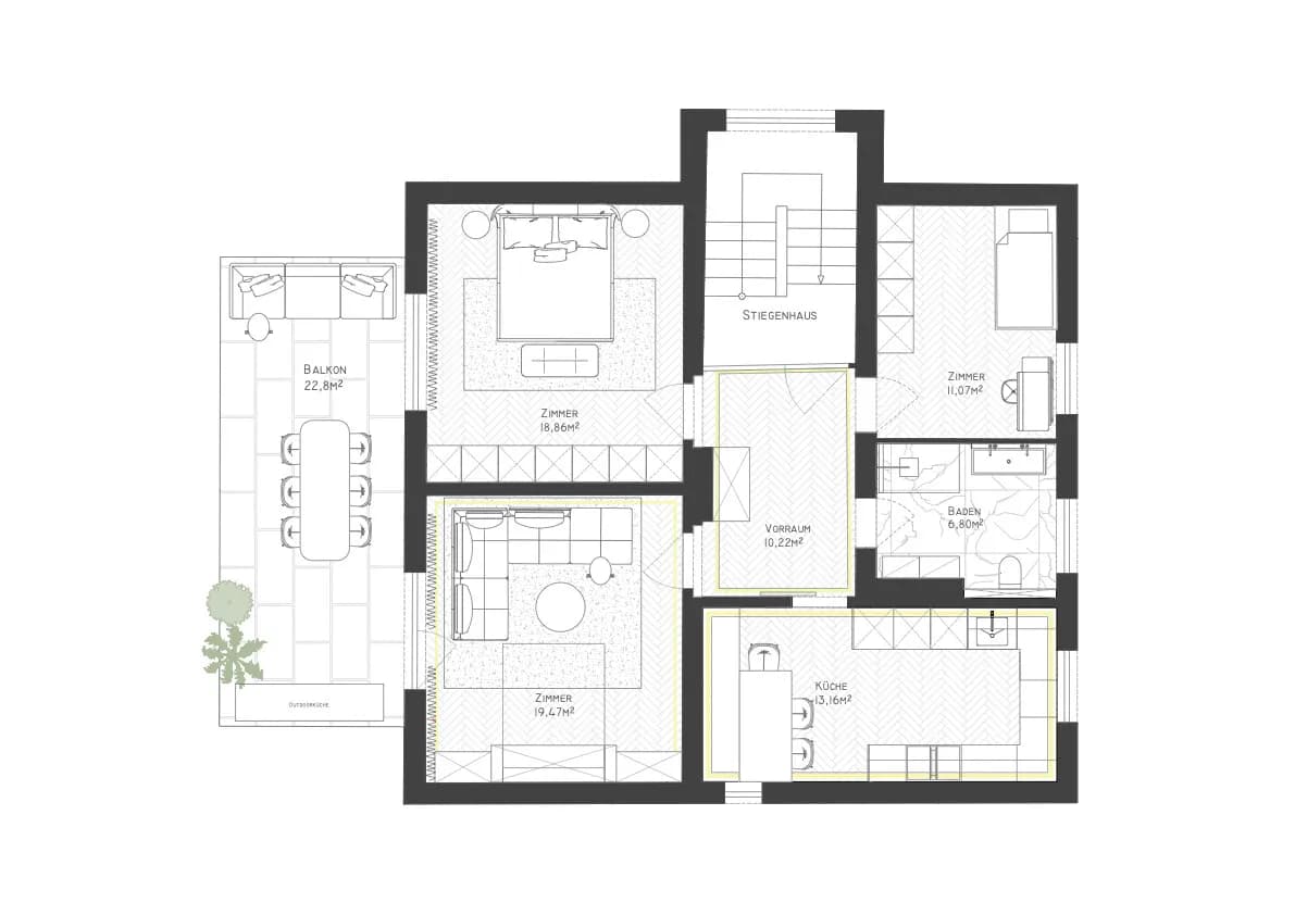 3-Zimmer-Wohnung kaufen in Klagenfurt – 78 m², € 450.000 – Bild 7 von 13