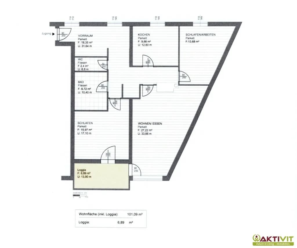 3-Zimmer-Wohnung kaufen in Feldkirchen – 96 m², € 293.000 – Bild 16 von 17