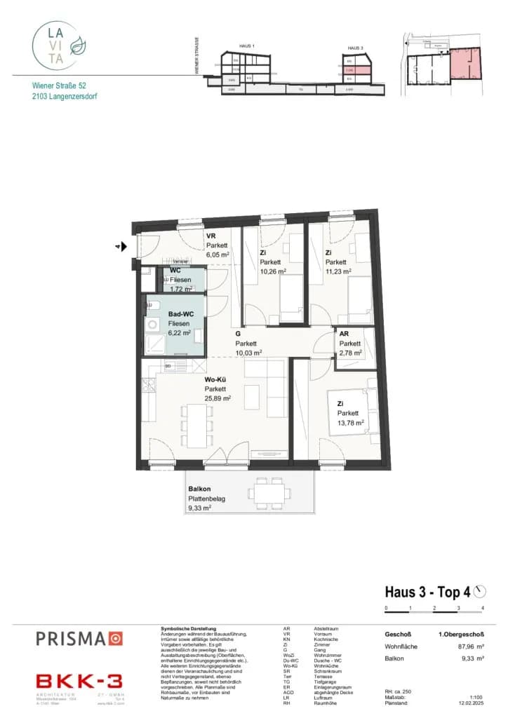 4-Zimmer-Wohnung kaufen in Korneuburg – 87,96 m², € 587.309 – Bild 10 von 13