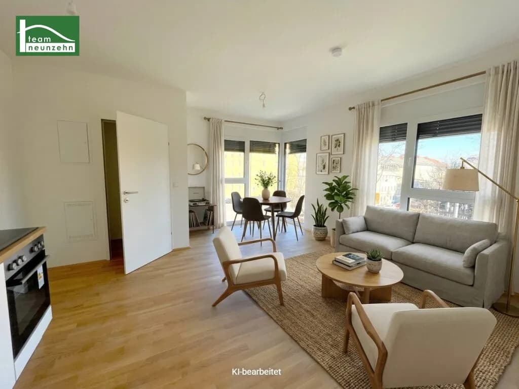 2-Zimmer-Wohnung mieten in Graz – 44,7 m², € 669