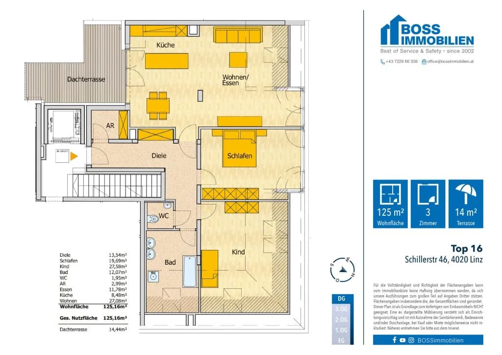 3-Zimmer-Wohnung mieten in Linz – 125,16 m², € 1.817 – Bild 17 von 17