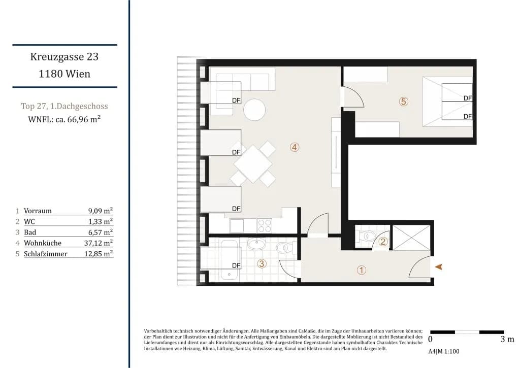 2-Zimmer-Wohnung kaufen in Wien – 66,96 m², € 475.000 – Bild 7 von 7