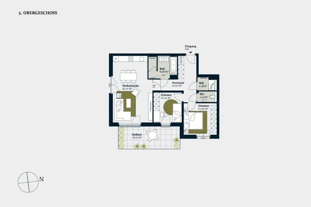3-Zimmer-Wohnung kaufen in Wien – 77,06 m², € 1.040.300 – Bild 2 von 17