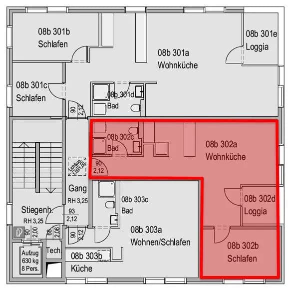2-Zimmer-Wohnung mieten in Bregenz – 51 m² – Bild 8 von 8