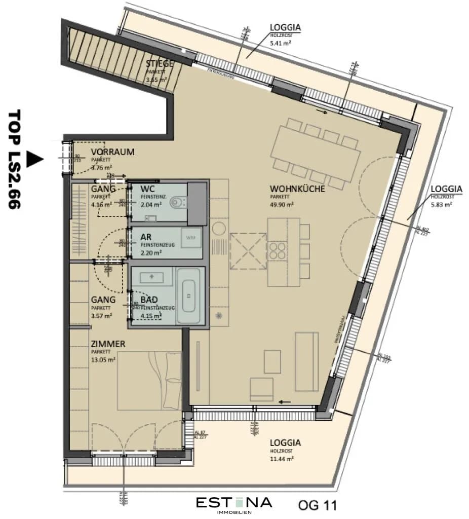 3-Zimmer-Wohnung kaufen in Wien – 116,4 m², € 1.200.000 – Bild 14 von 14