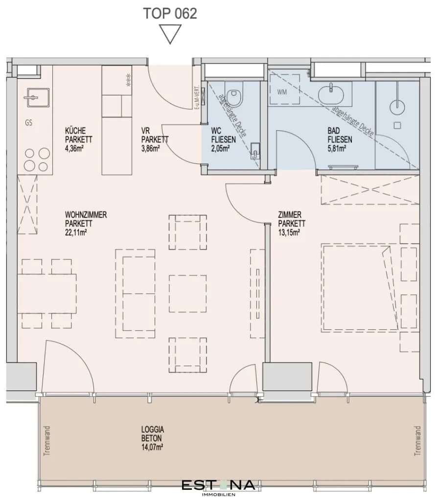 2-Zimmer-Wohnung mieten in Wien – 51,33 m², € 1.750 – Bild 16 von 16
