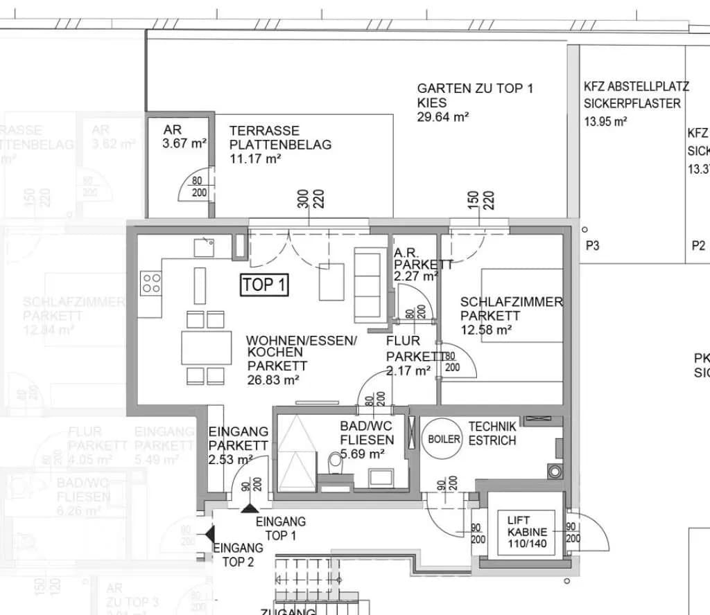 2-Zimmer-Wohnung kaufen in Salzburg Stadt – 52,07 m², € 396.000 – Bild 6 von 6