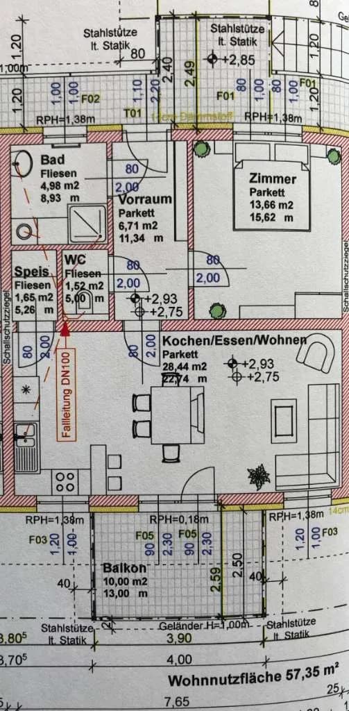 1-Zimmer-Wohnung mieten in Weiz – 57 m², € 860 – Bild 2 von 7