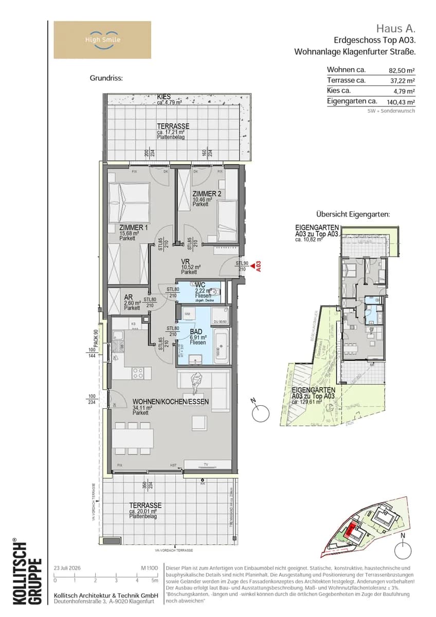 3-Zimmer-Wohnung kaufen in Klagenfurt Land – 82,5 m², € 684.000 – Bild 2 von 15