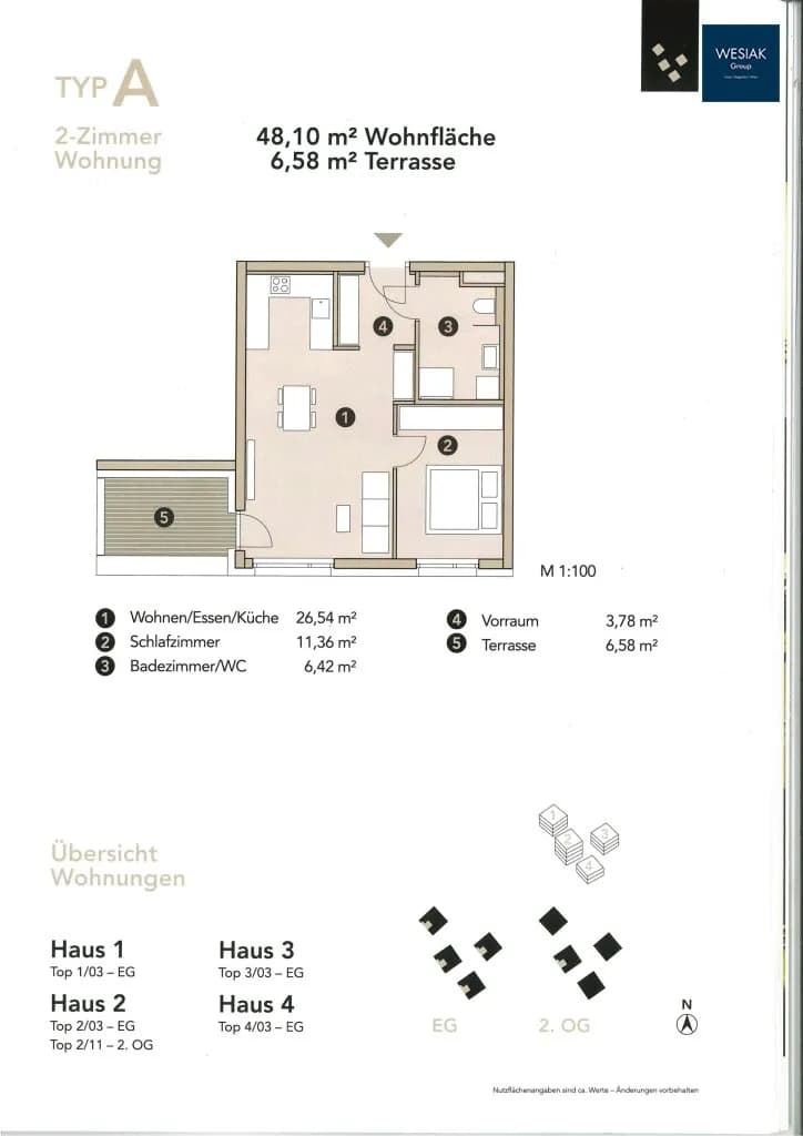 2-Zimmer-Wohnung mieten in Graz – 48 m², € 943 – Bild 9 von 9