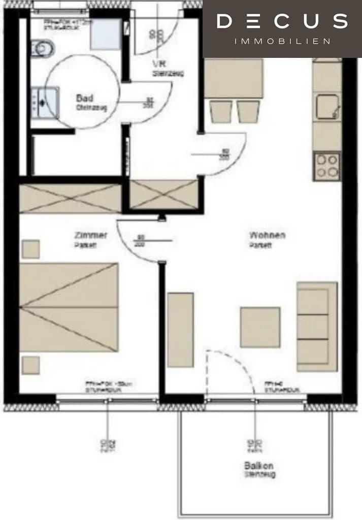 2-Zimmer-Wohnung mieten in Graz – 48 m², € 675 – Bild 10 von 10